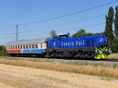 CZ Loko diesel locomotive for Finnish operator Fennia Rail on test (Photo: Vladimír Fišar).