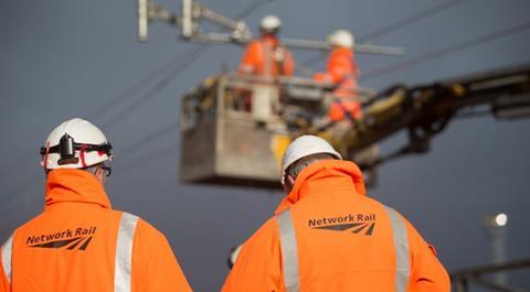 Network Rail overhead line engineers