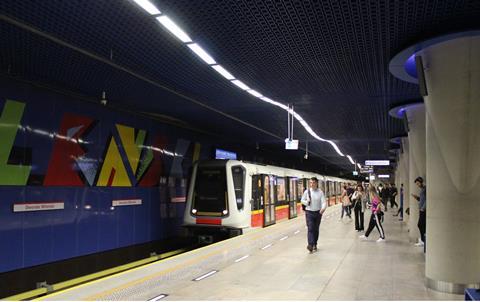 Warszawa metro Line 2 (image Railway Gazette)