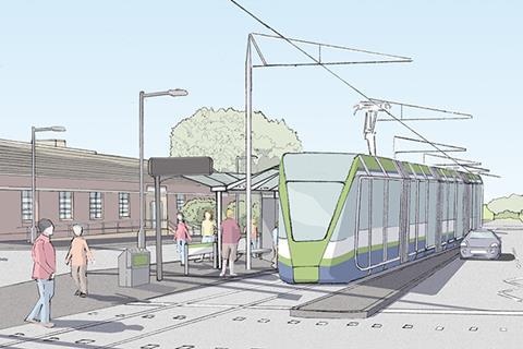 Transport for London has announced its preferred route option for the proposed extension of the London Trams network to serve Sutton