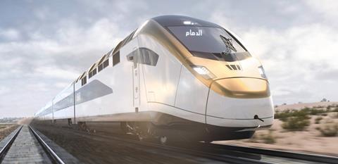 Impression of Stadler inter-city train for Saudi Arabia Railways (Image Stadler)