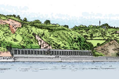 NR Parsons Tunnel - artist impression - view from sea