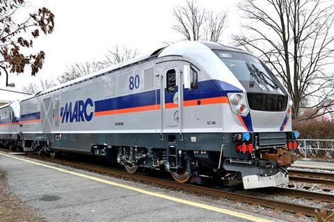 MARC commuter train loco (Photo Alstom)