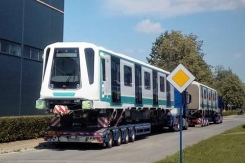 bg Sofia metro train Newag factory