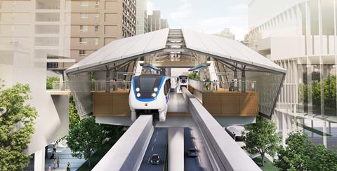 Tainan monorail Blue Line (image Tainan municipality) (2)