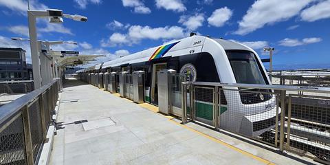Kahauiki station Honolulu Skyline (image HART)