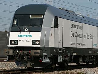 Siemens Eurorunner diesel locomotive.