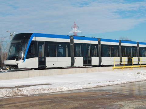Bombarider Transportation has shipped its first vehicle for the Waterloo ION light rail project.