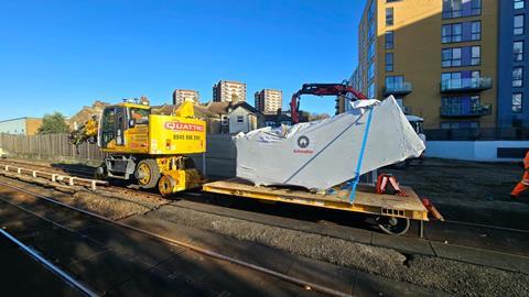 Quattro DLR escalator delivery