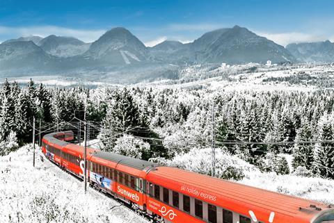 Impression of a Sunweb and European Sleeper train in the Alps