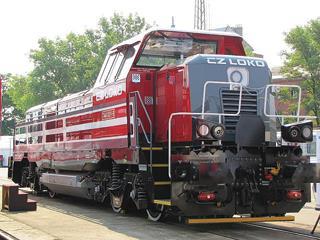 CZ Loko Class 744 diesel shunting locomotive.