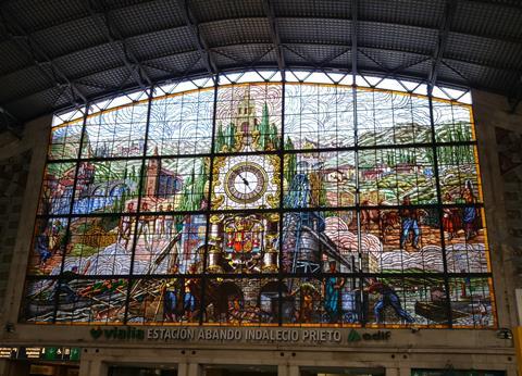 Bilbao station window