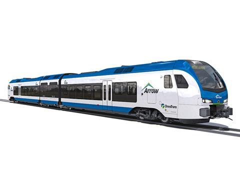 Stadler is to design and supply three Flirt DMUs for the Arrow commuter service which is to be launched under the Redlands Passenger Rail Project.