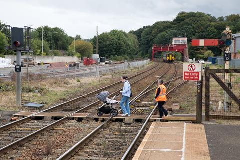 Barrow Crossing at Hexham station 2022