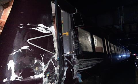 Damaged CrossCountry train (Photo ORR)