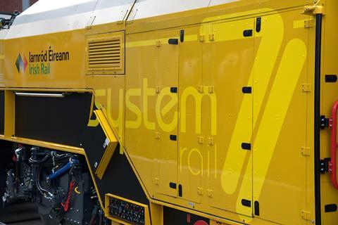 Iarnród Éireann has purchased what it describes as ‘the world’s first fully automatic ballast regulator’ from System7 for use across its 1 600 mm gauge network (Photo Tony Miles)