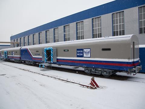 Tver Carriage Works has produced 50 Type 61-4504 and 61-4505 mail vans for Russian Railways since 2015.