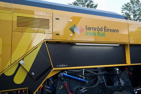 Iarnród Éireann has purchased what it describes as ‘the world’s first fully automatic ballast regulator’ from System7 for use across its 1 600 mm gauge network (Photo Tony Miles)