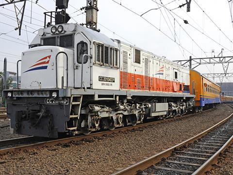 At present, Indonesia's railways are concentrated on the islands of Sumatra and Java, where some of the 1 067 mm gauge network is electrified. Photo: Andrew Benton.