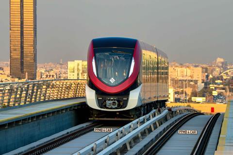 Riyadh metro Red Line train