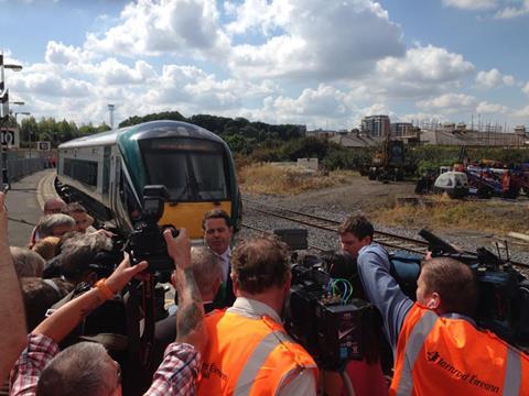 Upgrading of the railway through Dublin's Phoenix Park Tunnel is launched by Minister for Transport, Tourism & Sport Paschal Donohoe.