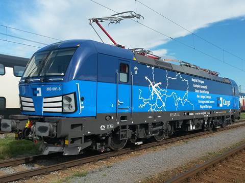 CD Cargo Class 383 Siemens Vectron MS electric locomotive.