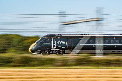 Great Western Railway IEP at speed (Photo GWR)