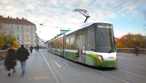 Graz Alstom Flexity tram impression (Image Alstom)