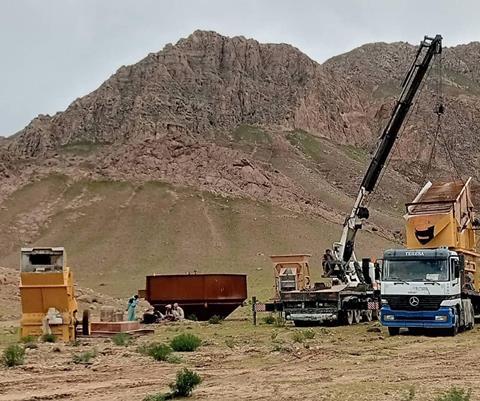 Herat line construction equipment (Photo AfRA)