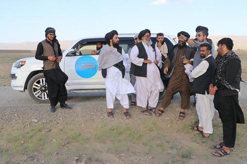 AfRA technical teams surveying the Kandahar Spin Boldak railway project