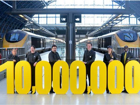 Eurostar carried more than 10 million passengers during 2013.