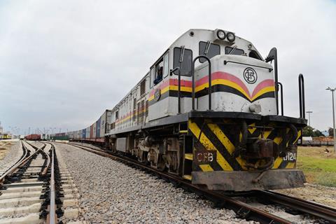 Copper arriving by train in Lobito (Photo Trafigura )