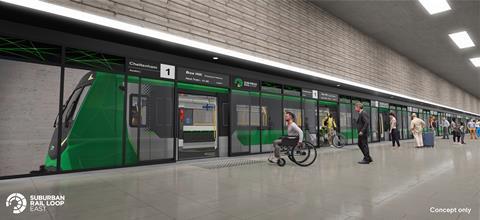 Melbourne’s Suburban Loop Linewide package (image Victoria BigBuild)