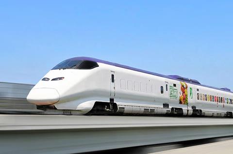 A Series E3 high speed trainset which has been converted to carry freight is to enter service on East Japan Railway’s Tōhoku route
