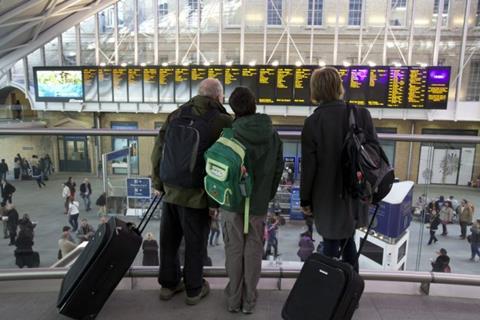 Passengers and London King's Cross station concourse (Photo Network Rail)