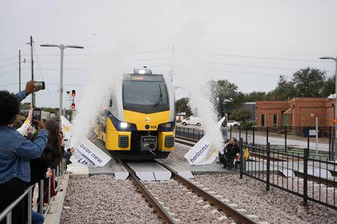 Dallas Silver Line Banner Break Through Opening Ceremony (Photo DART)