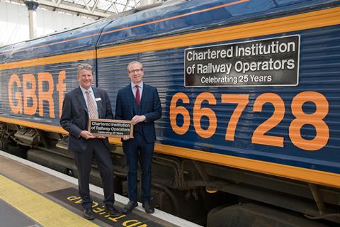 Naming of GBRf 66728 at Waterloo 280525 TM04