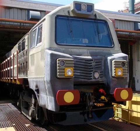 Photograph of Freightliner PowerHaul locomotive.