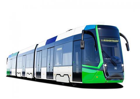 Modertrans contract for 4 plus 8 trams for Szczeciń (image Tramwaje Szczecińskie)