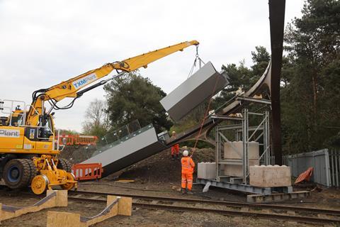 Bridge construction.