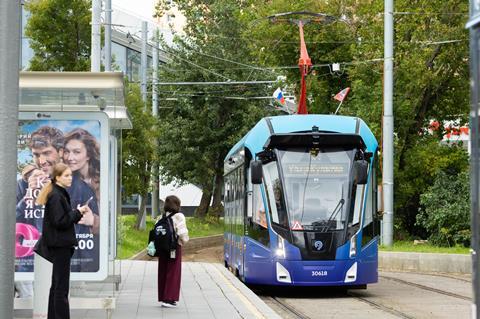 Moskva driverless tram in service (Photo Moskva Metro)