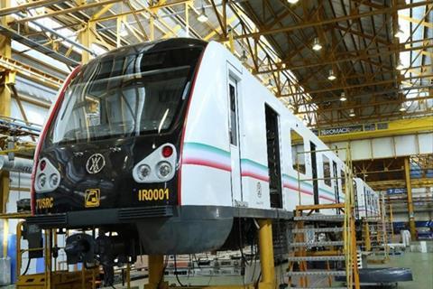 Tehran domestic metro train