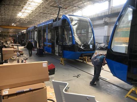 Braila tram in Astra factory