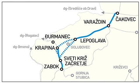 HŽ Infrastruktura has commissioned a feasibility study for the proposed 19 km Lepoglava connecting line which would run from Lepoglava on the Varaždin – Golubovec branch to Krapina or Sveti Križ Začretje on the Zabok – Đurmanec line