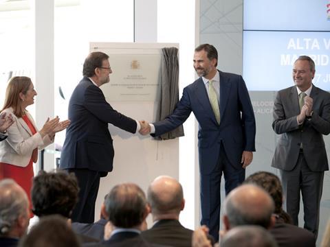 The Albacete - Alacant high speed was opened by the Prince of Asturias.