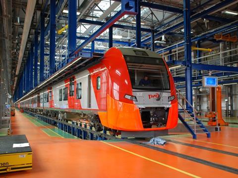 RZD's North Caucasus Railway operates Lastochka EMUs in the Sochi region. (Photo: Toma Bacic)