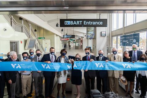 us BART ribbon cutting