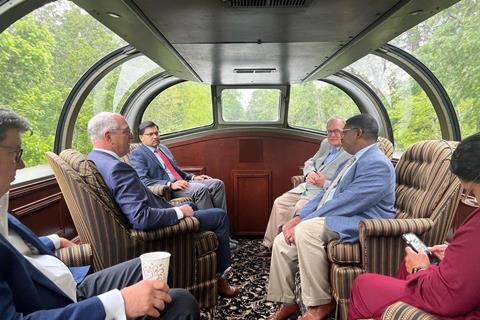 New Orleans to Baton Rouge inspection train (Photo: Governor's office)