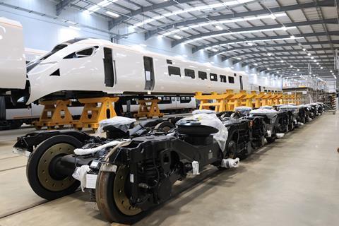 AWC Hitachi Rail Class 805 under construction