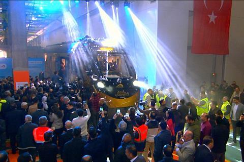 Türasaş unveils national suburban trainset (photo Türasaş)